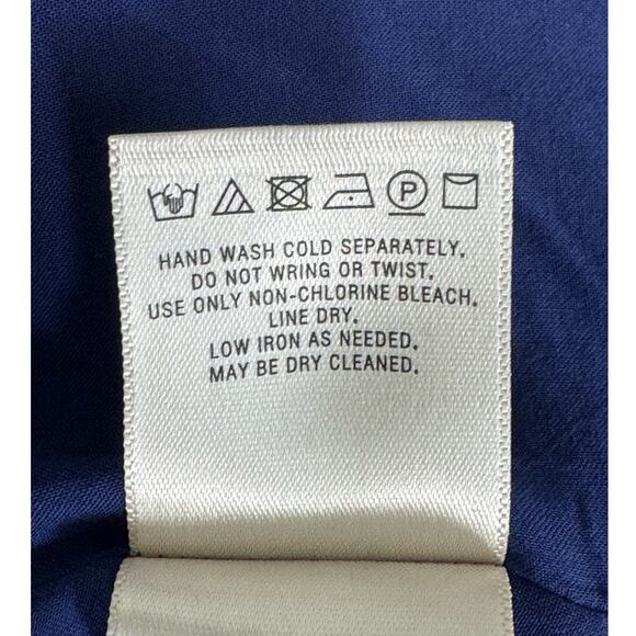 Anthropologie Maeve Spirited Midi Dress in Blue Motif Size 2P - Picture 8 of 13